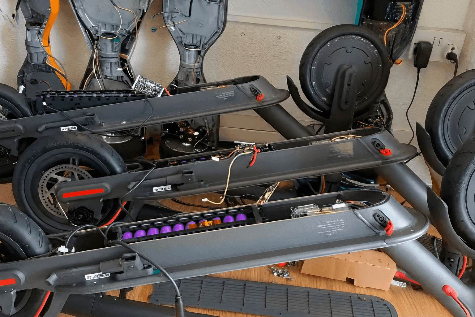 Naprawa baterii hulajnogi elektrycznej w serwisie w centrum Warszawy